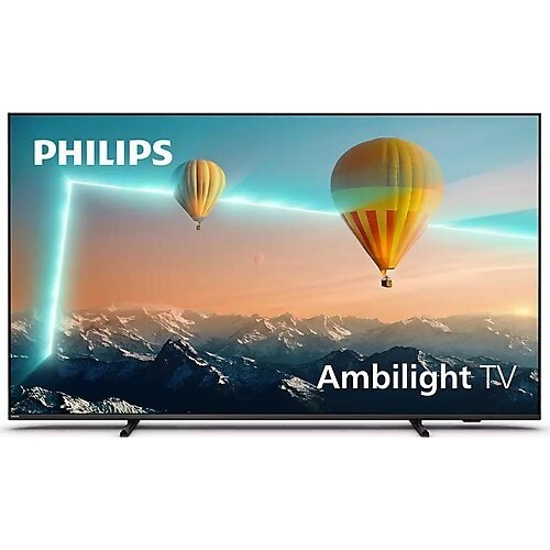 PHILIPS 65PUS8007 65inc 164 cm 4K UHD Android TV,3 Taraflı Ambilight,Uydu Alıcı